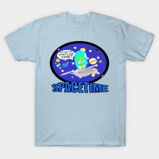 Cute Spacetime Alien UFO Funny Science Tee T-Shirt